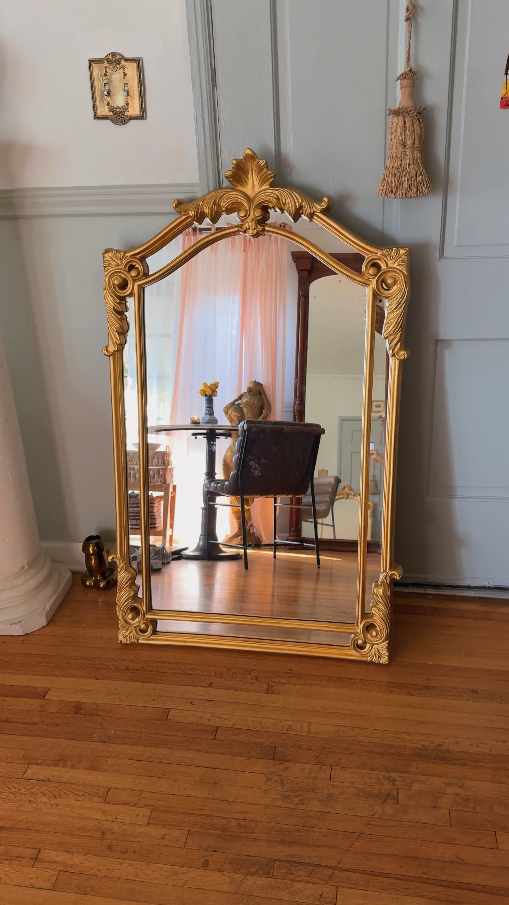 maybe the most perfect antique gold entryway mirror 🪞✨ Watch Now 

#LTKU #LTKHome #LTKWatchNow