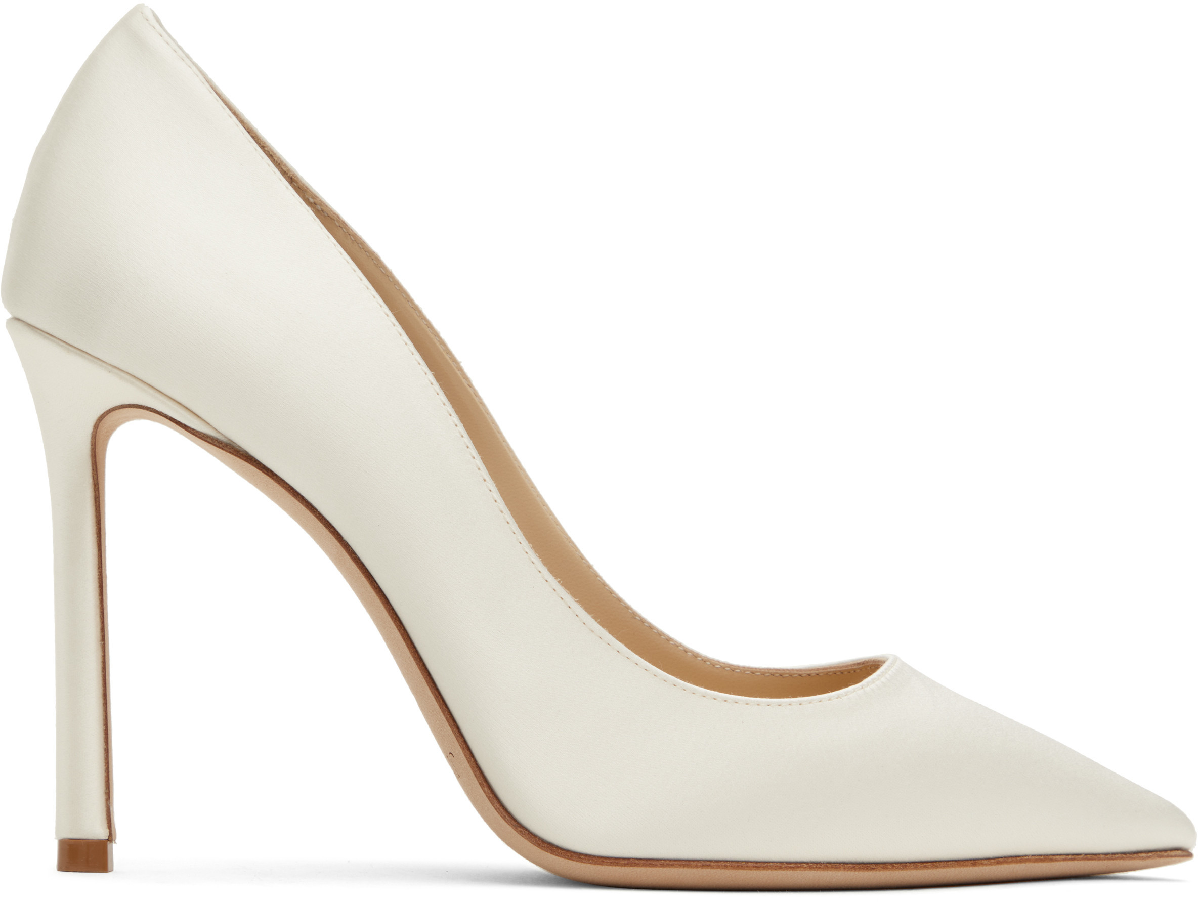 Jimmy Choo White Romy 100 Heels | SSENSE