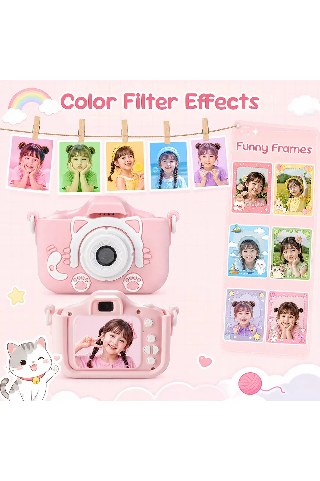 Educational & Electronic Toys | Kids Camera with Dual Lens and 32GB Card | Living and Home | Debenhams UK