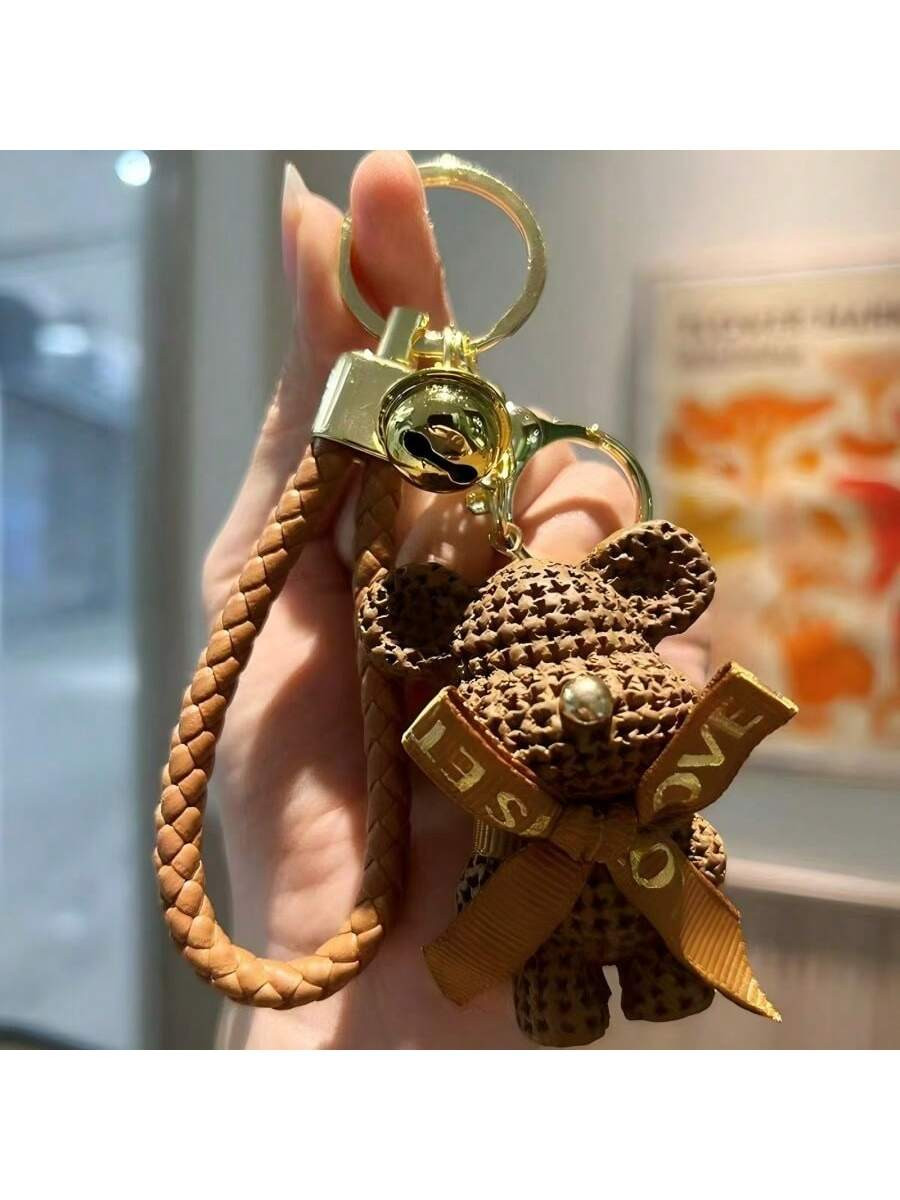 1pc Cute Bear Design Keychain, For Back To School | SHEIN USA | SHEIN