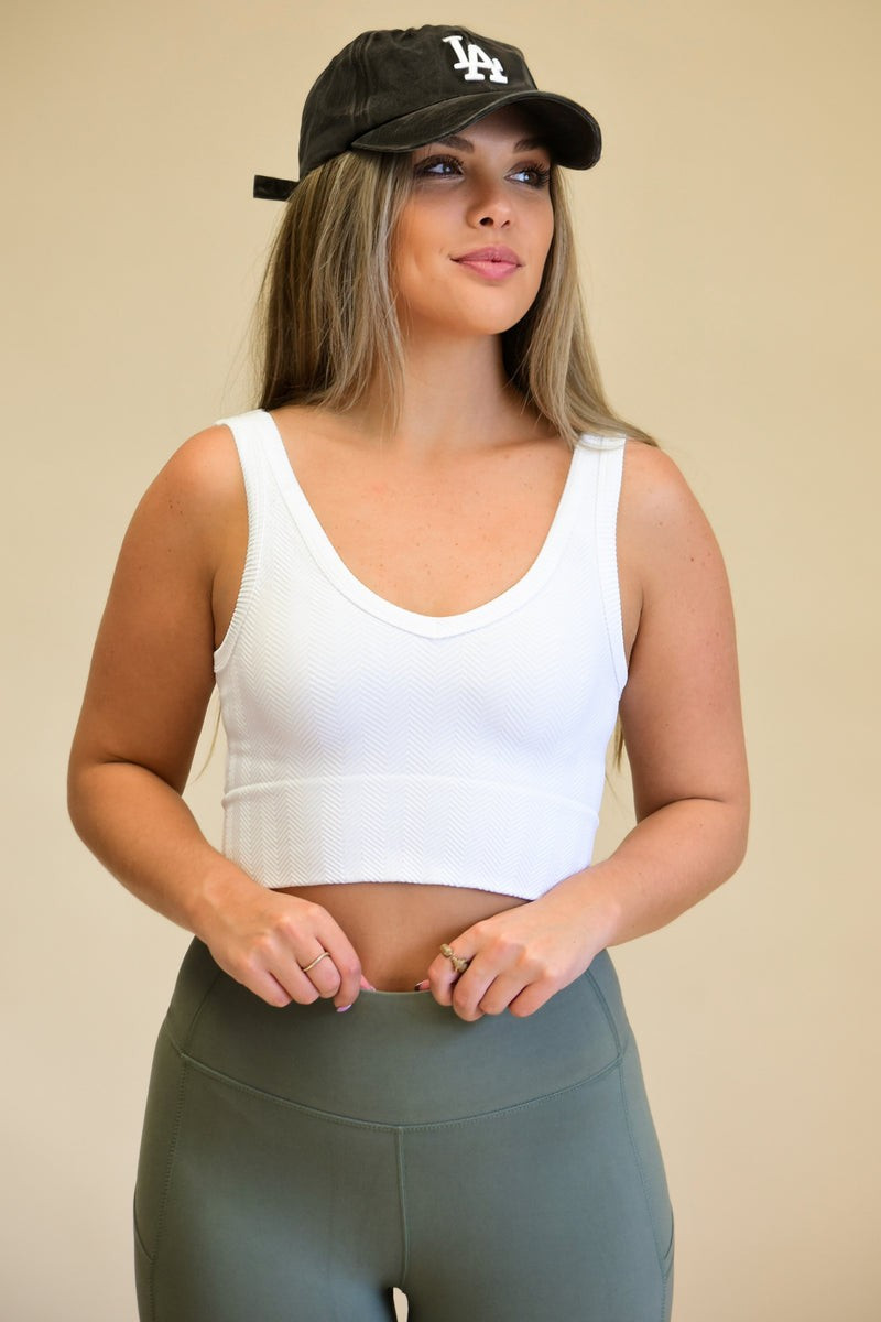 Time For Cozy Tank: White | Shophopes