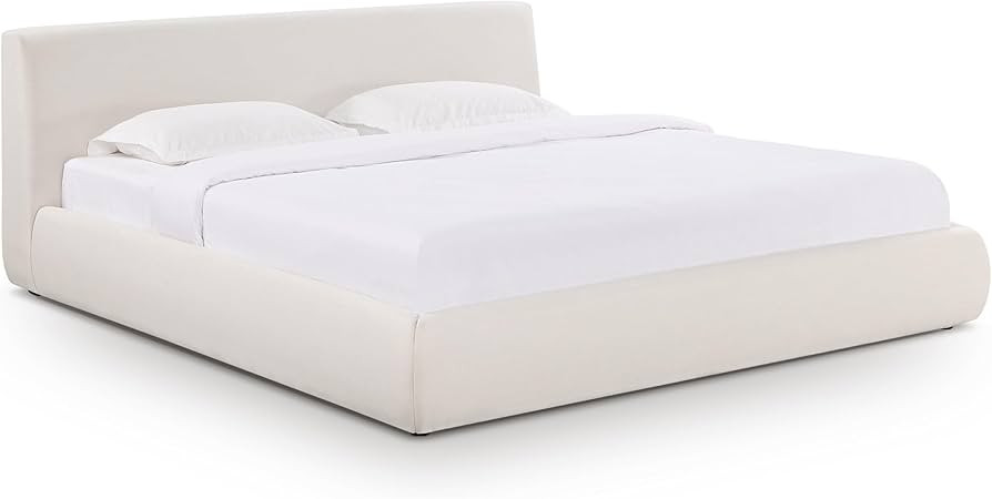 Tov Furniture Isla Cream Upcycled Linen King Bed | Amazon (US)