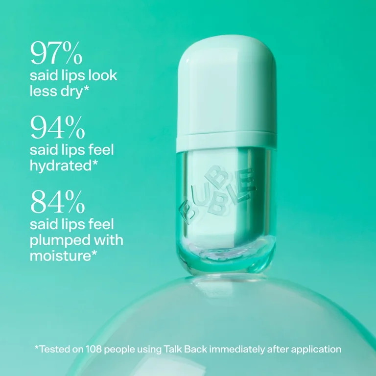 Bubble Skincare Talk Back Hydrating Loud & Clear Lip Serum, Unflavored, 0.15 fl oz | Walmart (US)