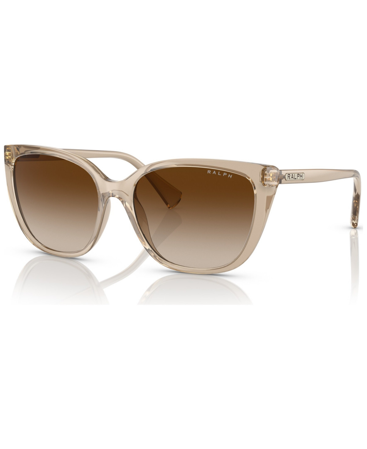 Ralph by Ralph Lauren Women's Sunglasses, RA527456-y - Shiny Transparent Brown | Macy's