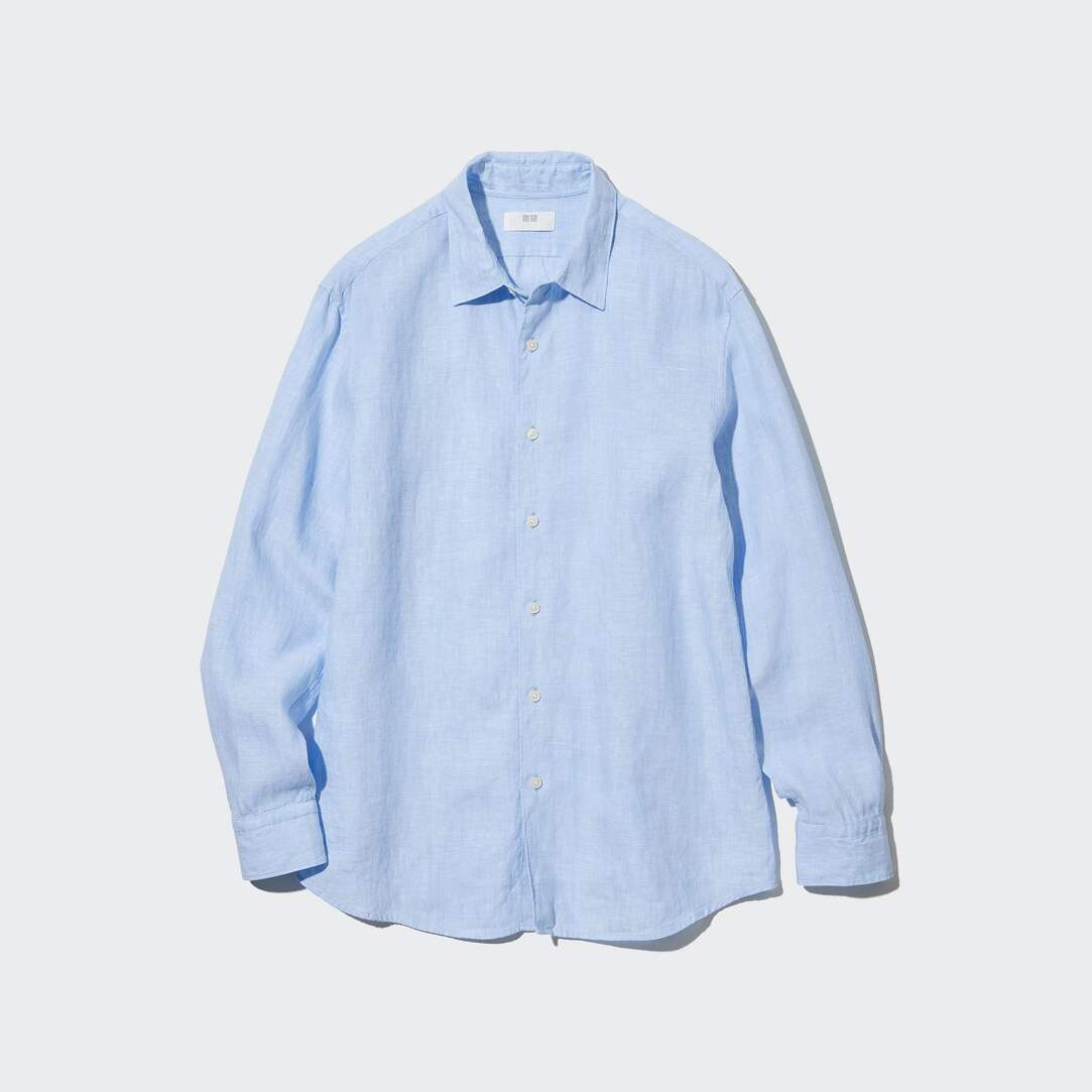 Chemise 100% Lin Premium Manches Longues | Uniqlo FR