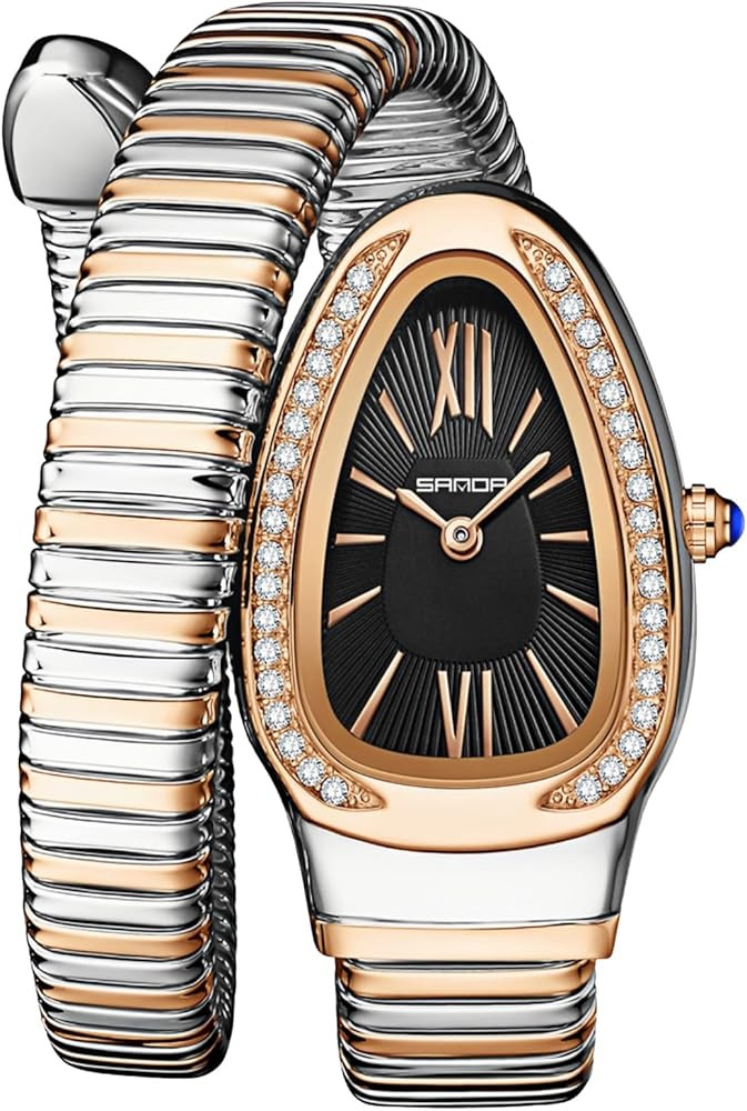 Gosasa Snake Bracelet Watch for Women, Elegant Bangle Wrist Watch with Flexible Wrap Strap Design... | Amazon (US)
