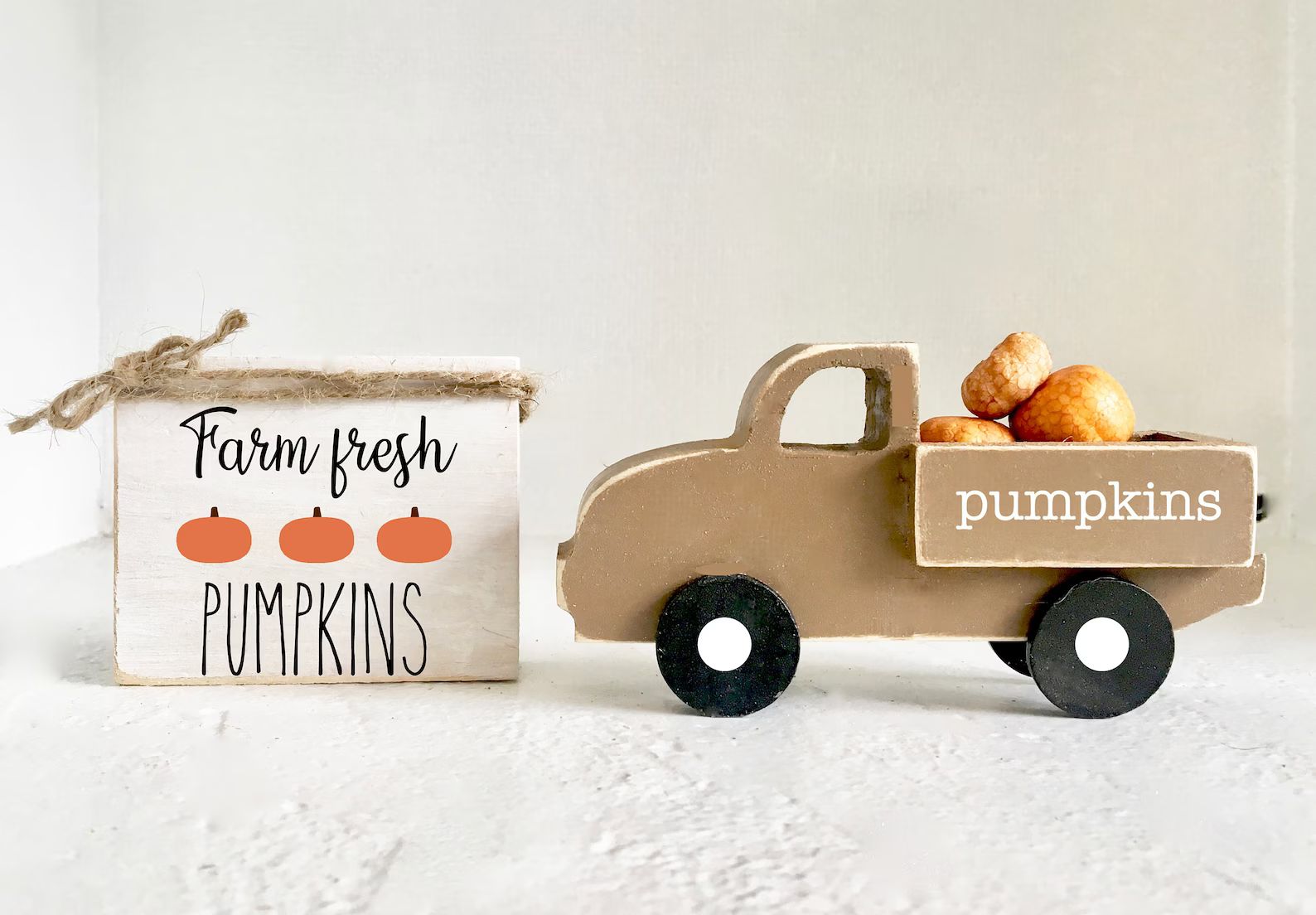 Fall truck and sign set, Fall decor, Tiered tray sign, Wood, Tiered tray decor, Farmhouse truck, ... | Etsy (US)