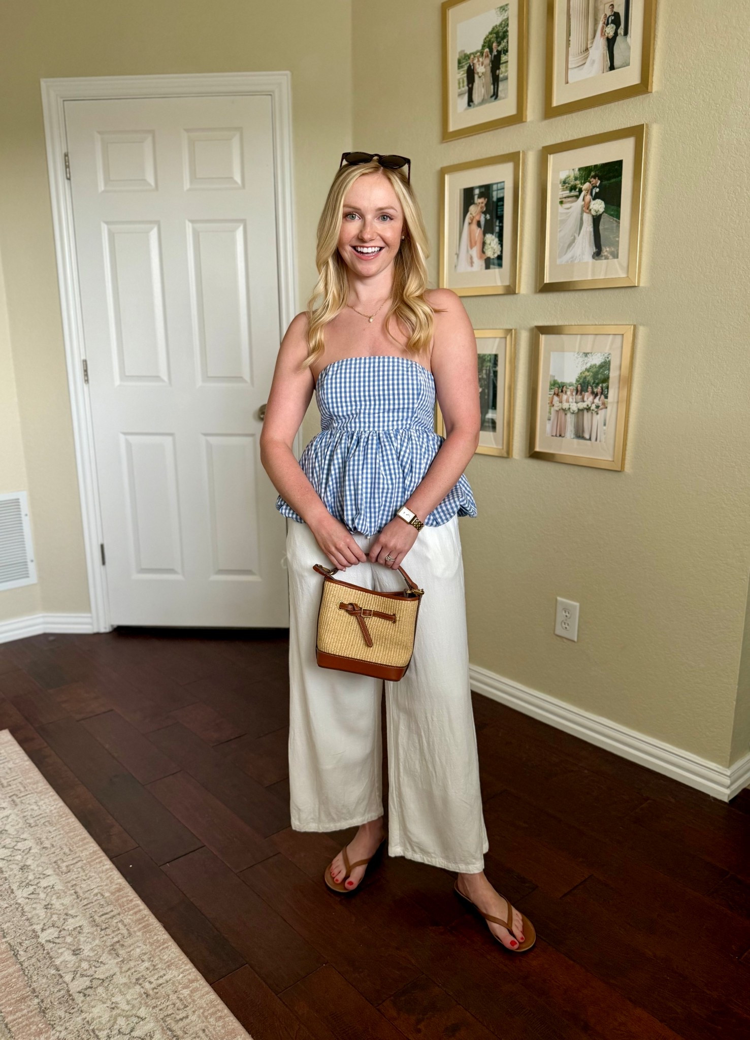 The best linen pants! They’re fully lined. This gingham top is almost sold out, but linked some other options! 

#LTKPetite #LTKSummerEdit #LTKStyleTip