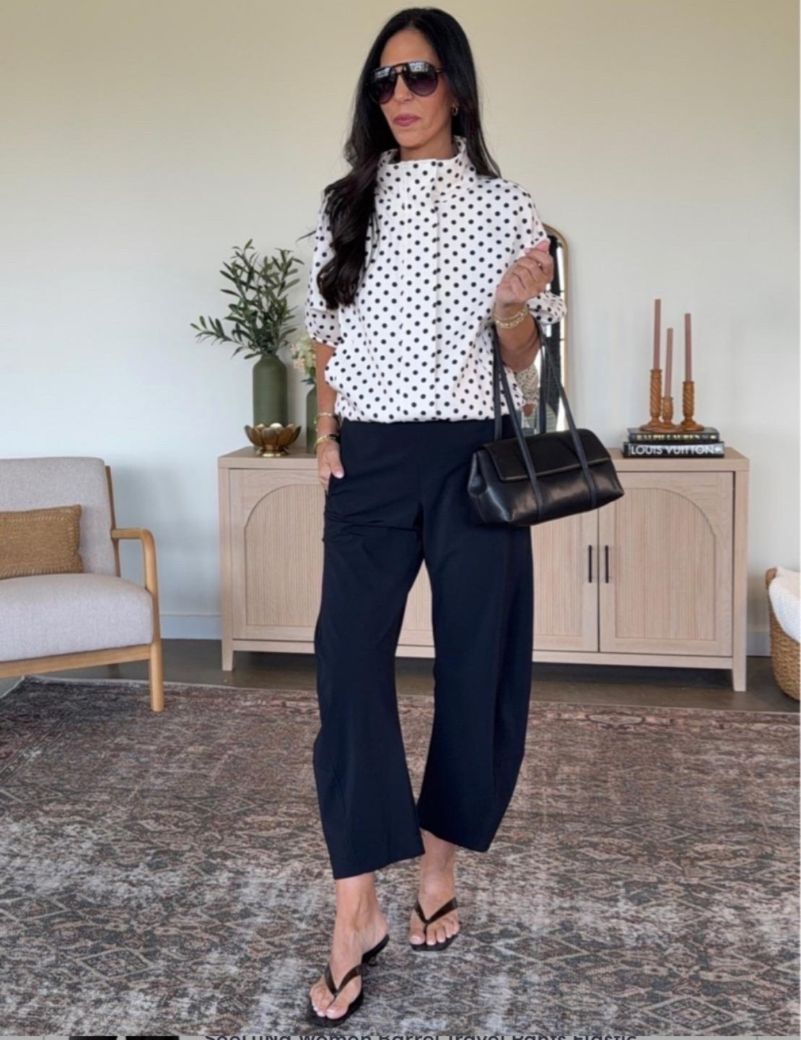 Loveeee this look for Spring- these pants are a perfect look for less 
Pants - small 
Polka dot jacket- small

#LTKU #LTKootd #LTKOver40