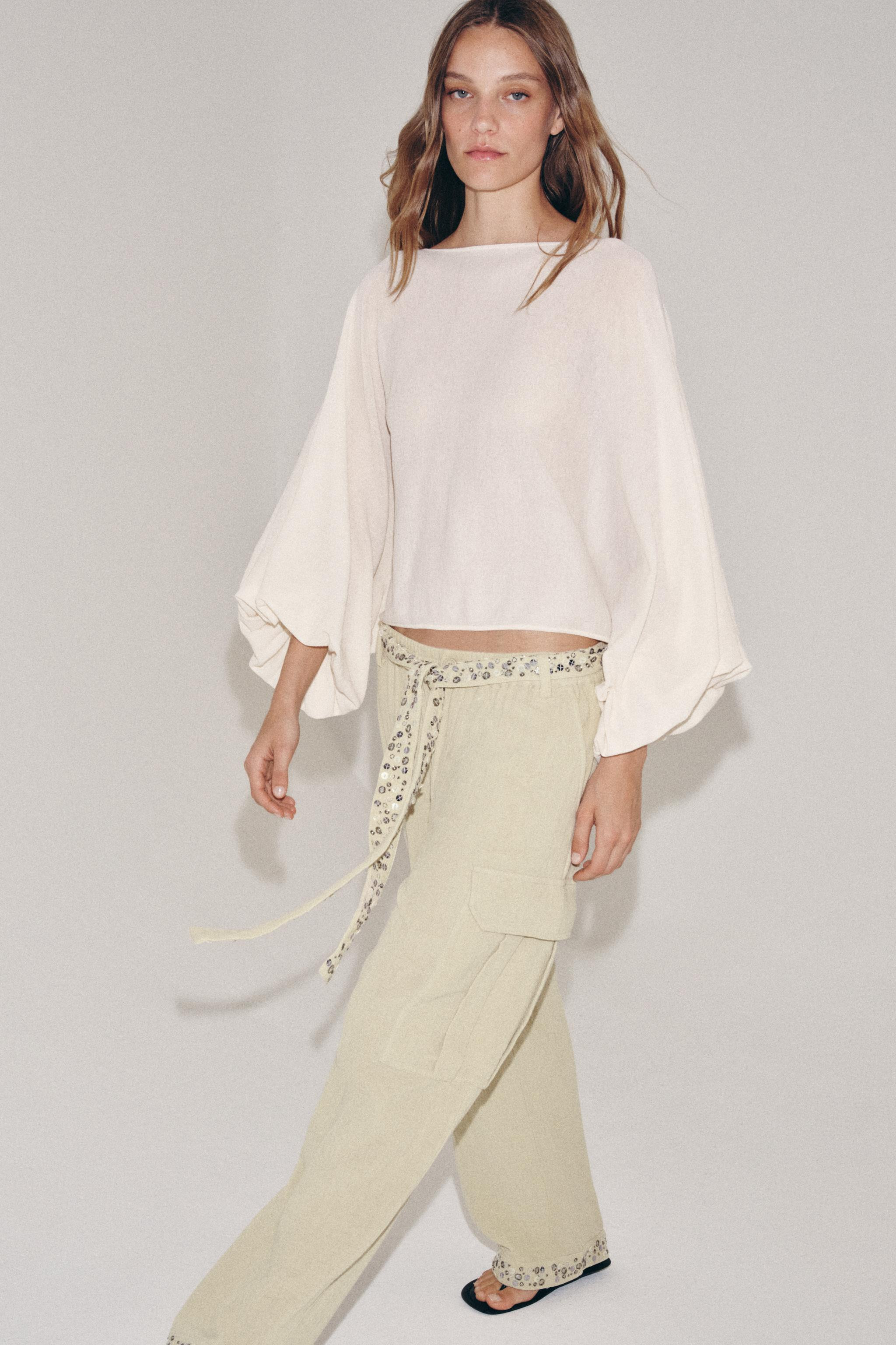 VOLUMINOUS SLEEVE JUMPER | Zara UK