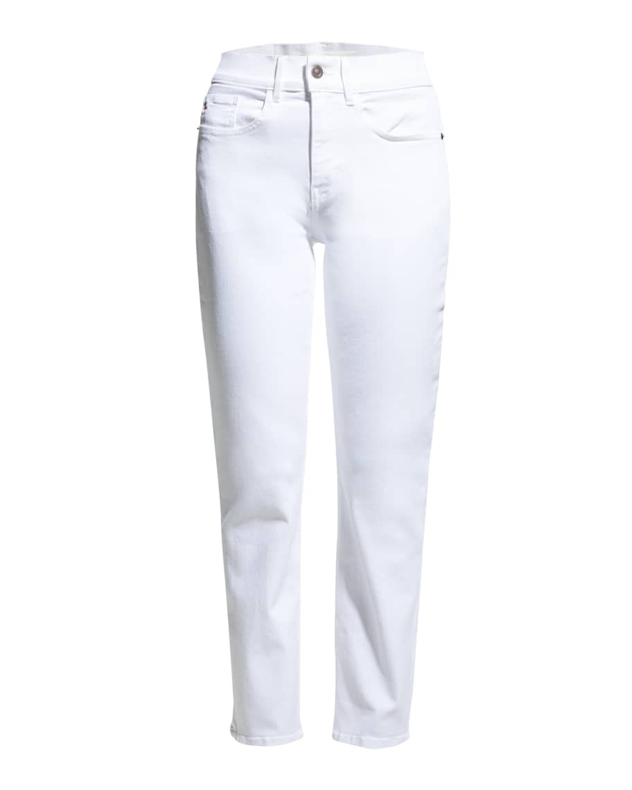 Lafayette 148 New York High Rise Straight Ankle Reeve Jean | Neiman Marcus