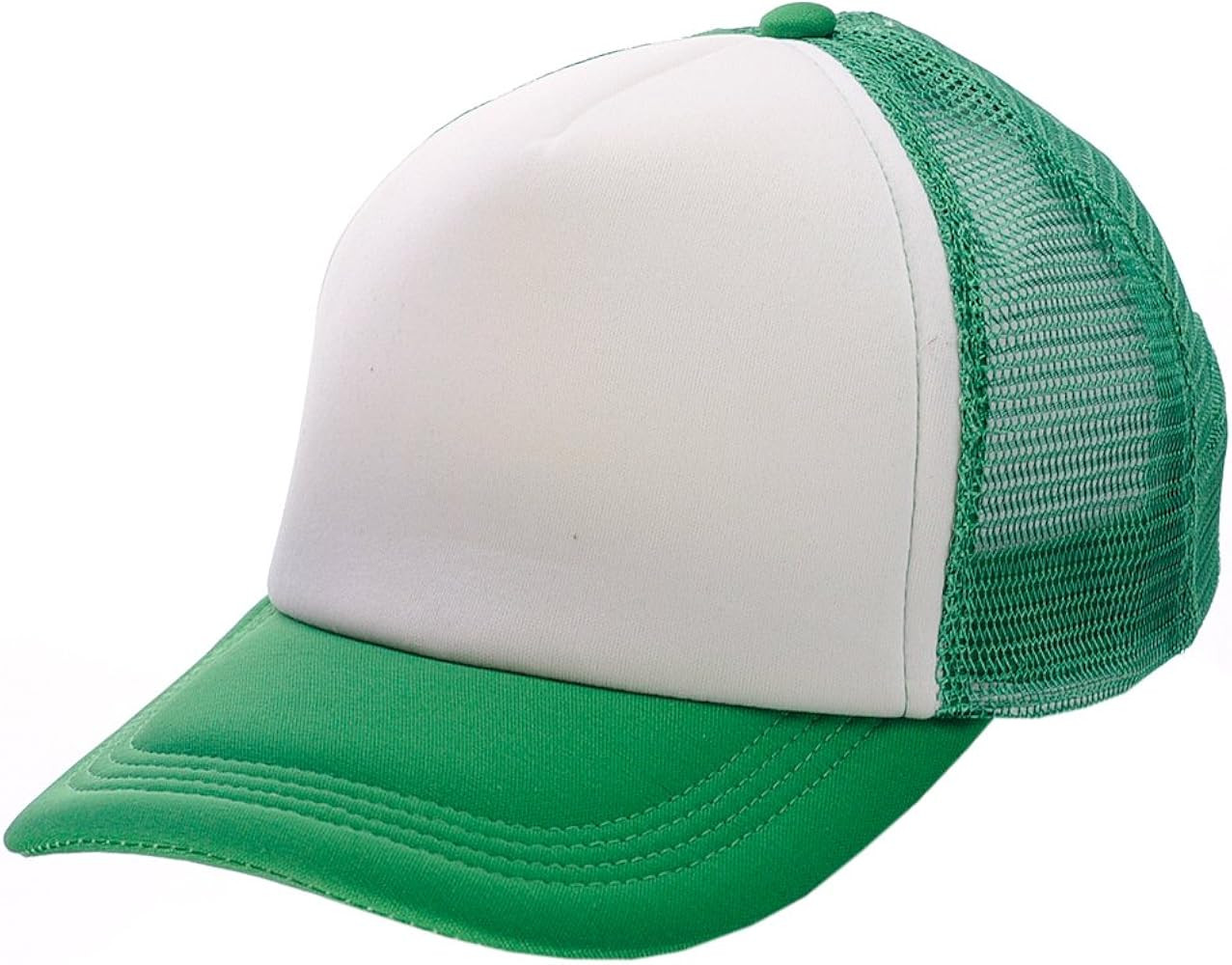 Blank Mesh Adjustable Snapback Cotton 6-Panel Trucker Hat Cap | Amazon (US)