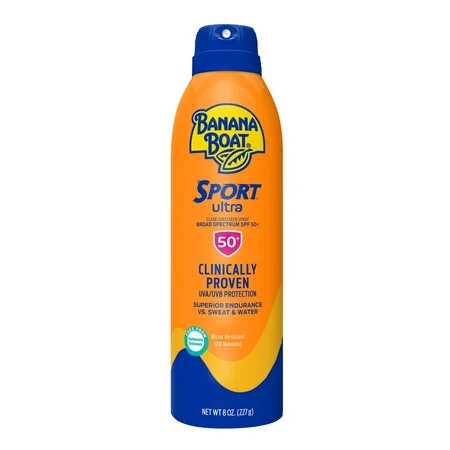 Banana Boat Ultra Sport Adult Sunscreen Spray SPF 50 8 oz Bonus Size | Walmart (US)