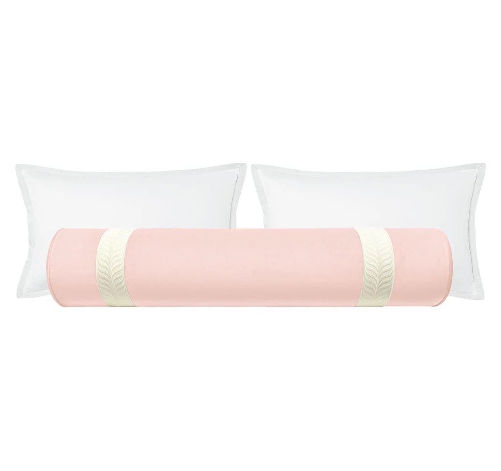 THE BOLSTER :: MELROSE VELVET // BALLET + TRELLIS TRIM // BONE | LITTLE DESIGN COMPANY