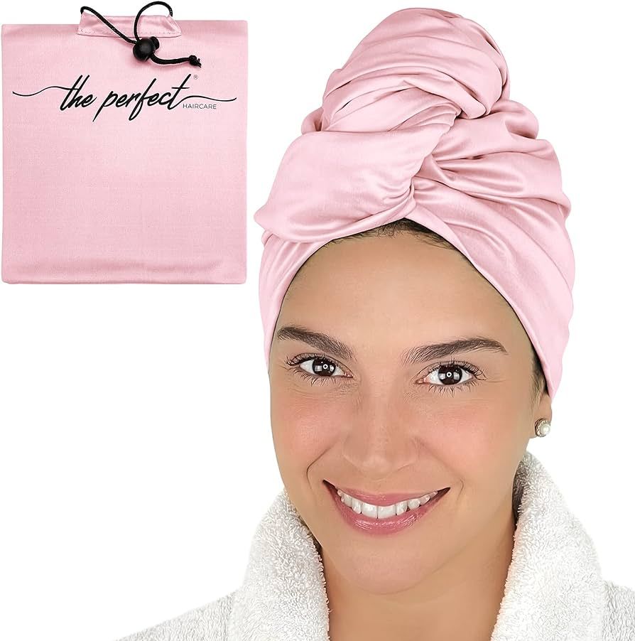 THE PERFECT HAIRCARE Microfiber Hair Towel Wrap for Women - Smooth Like Silk - Curly, Wavy, Strai... | Amazon (US)