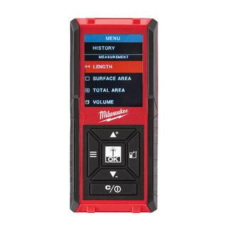 Milwaukee 150 ft. Laser Distance Meter 48-22-9802 | The Home Depot