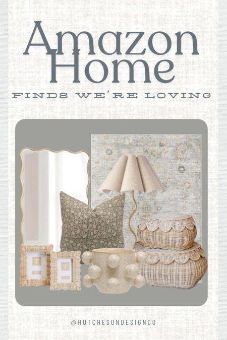 Amazon home finds we are loving! Can we take a moment for all of the scallops and curves on these pieces! 

Rattan scalloped baskets, decorative trays, accent chairs, Loloi rugs, Amazon home, bubble planter, rattan picture frames, Amazon throw pillows, curved mirrors, brass accents, neutral home, scalloped lamp shade, desk lamp, office finds, bedroom finds. 

Amazon affiliate link 

#LTKfindsunder100 #LTKhome #LTKfindsunder50