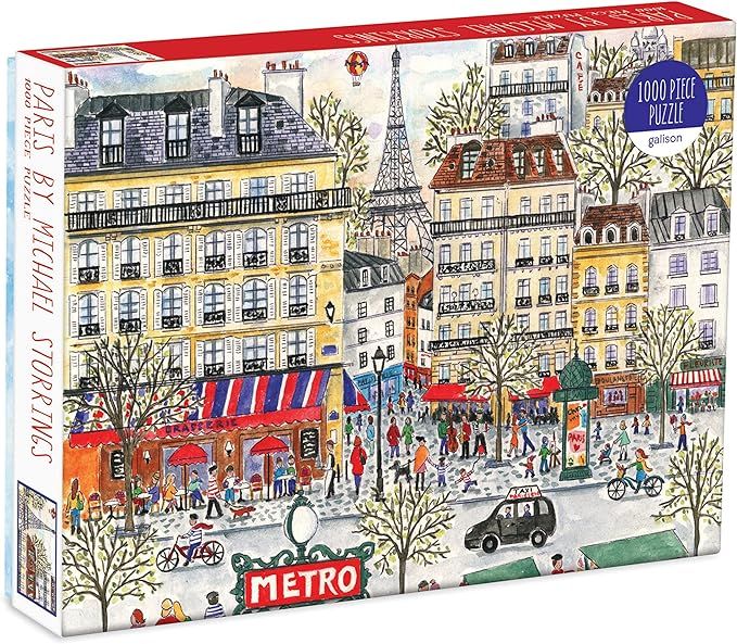 Galison Michael Storrings Paris Puzzle, 1,000 Pieces, 20”x27” – Fun and Challenging – Pie... | Amazon (US)