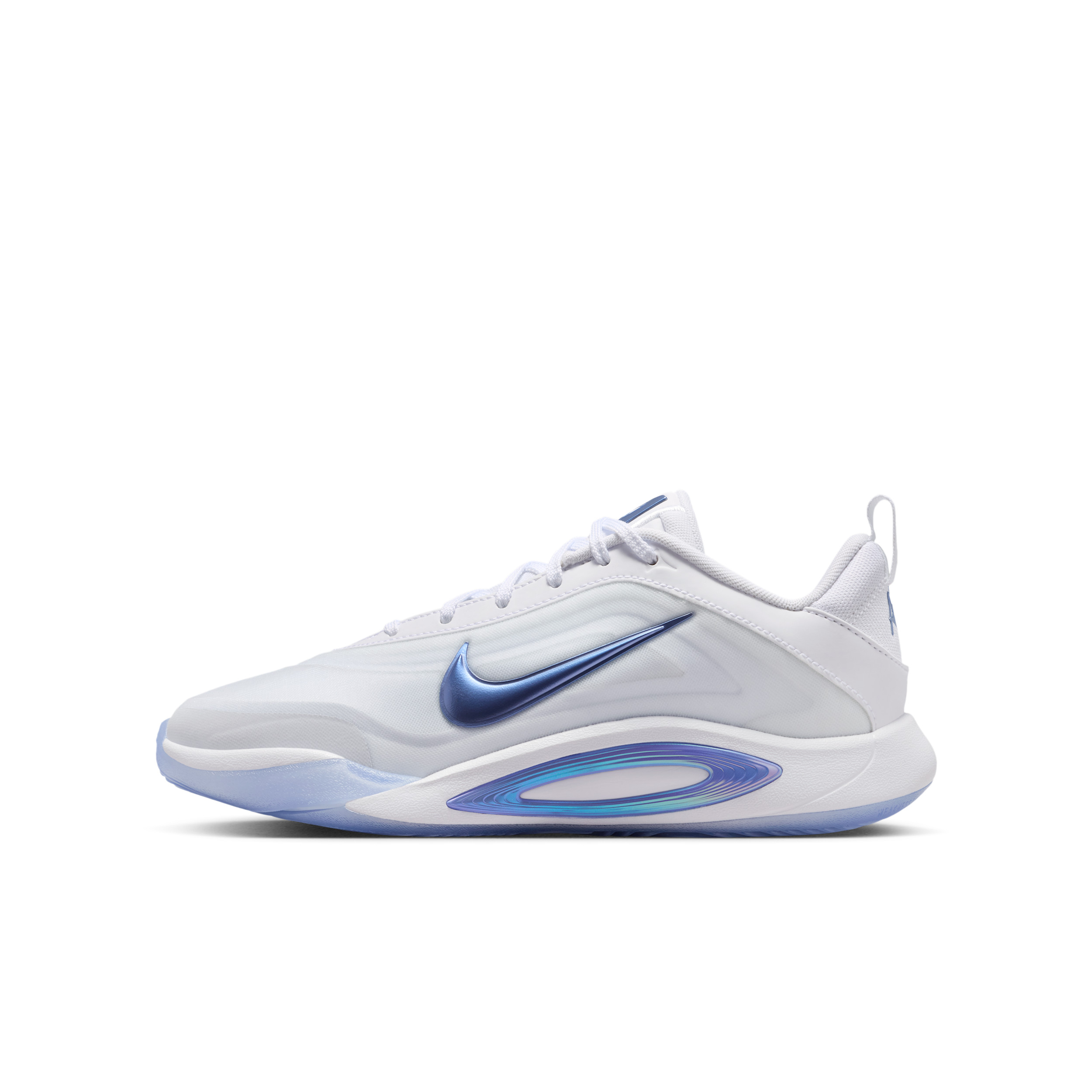 Nike A'One "Blue Ice" Big Kids' Basketball Shoes in White | HF7001-104 | Nike (US)