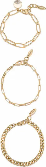 Set of 3 Chain Link Bracelets | Nordstrom