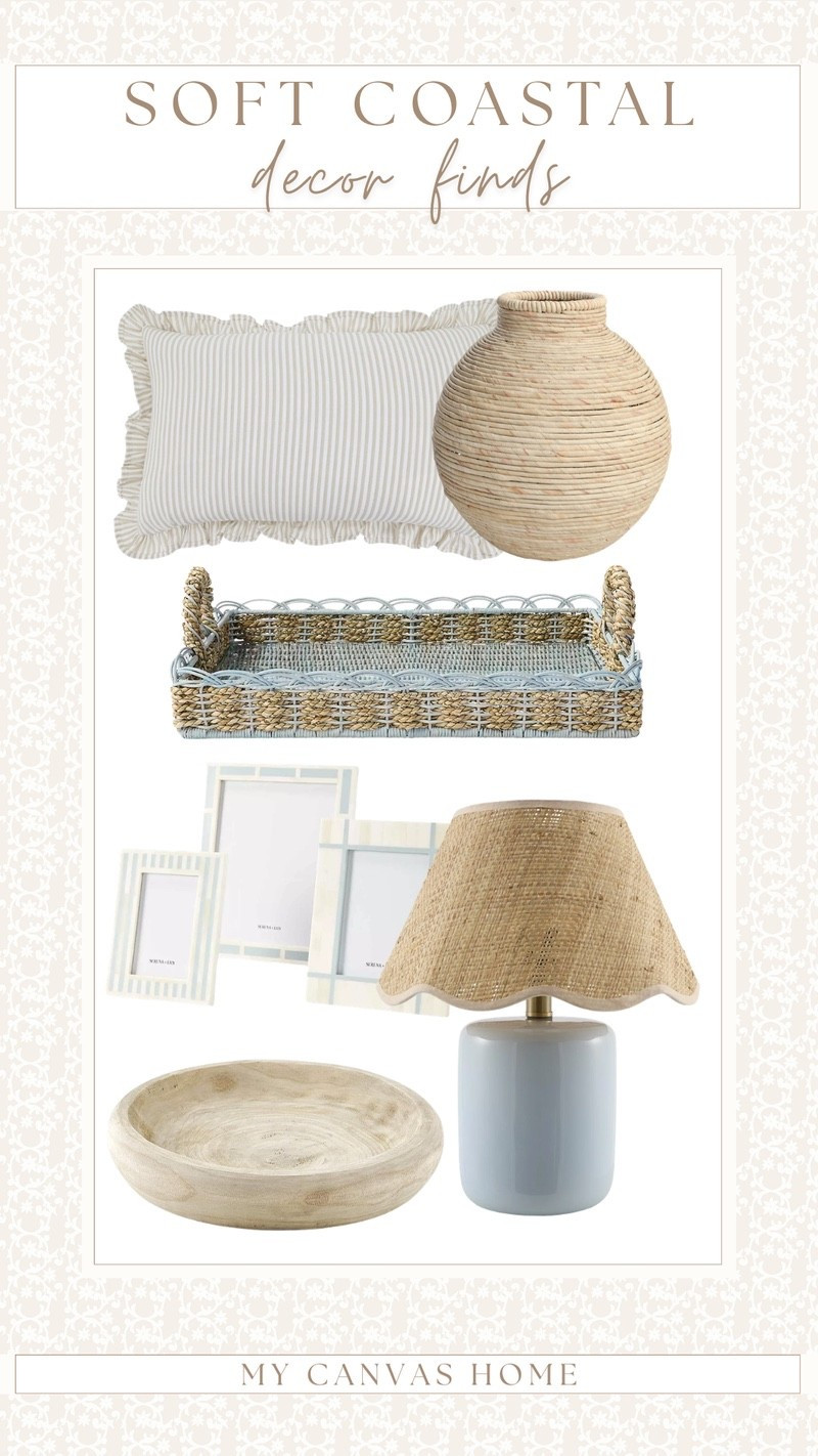 Soft coastal decor finds I’m eyeing and loving, all which would blend seamlessly into a variety of spaces! 🤍✨

#LTKSaleAlert #LTKHome