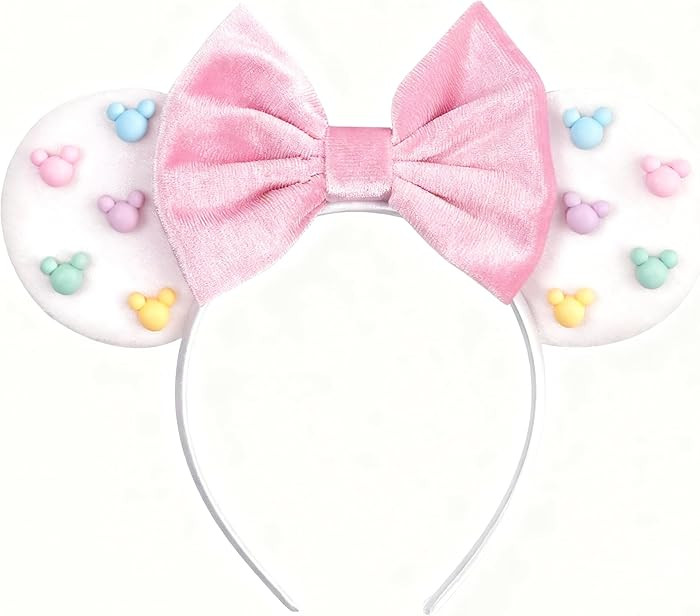 Colorful Candy-Inspired Mouse Ears Headband with Sparkling Glitter – Perfect for Fun Parties, T... | Amazon (US)