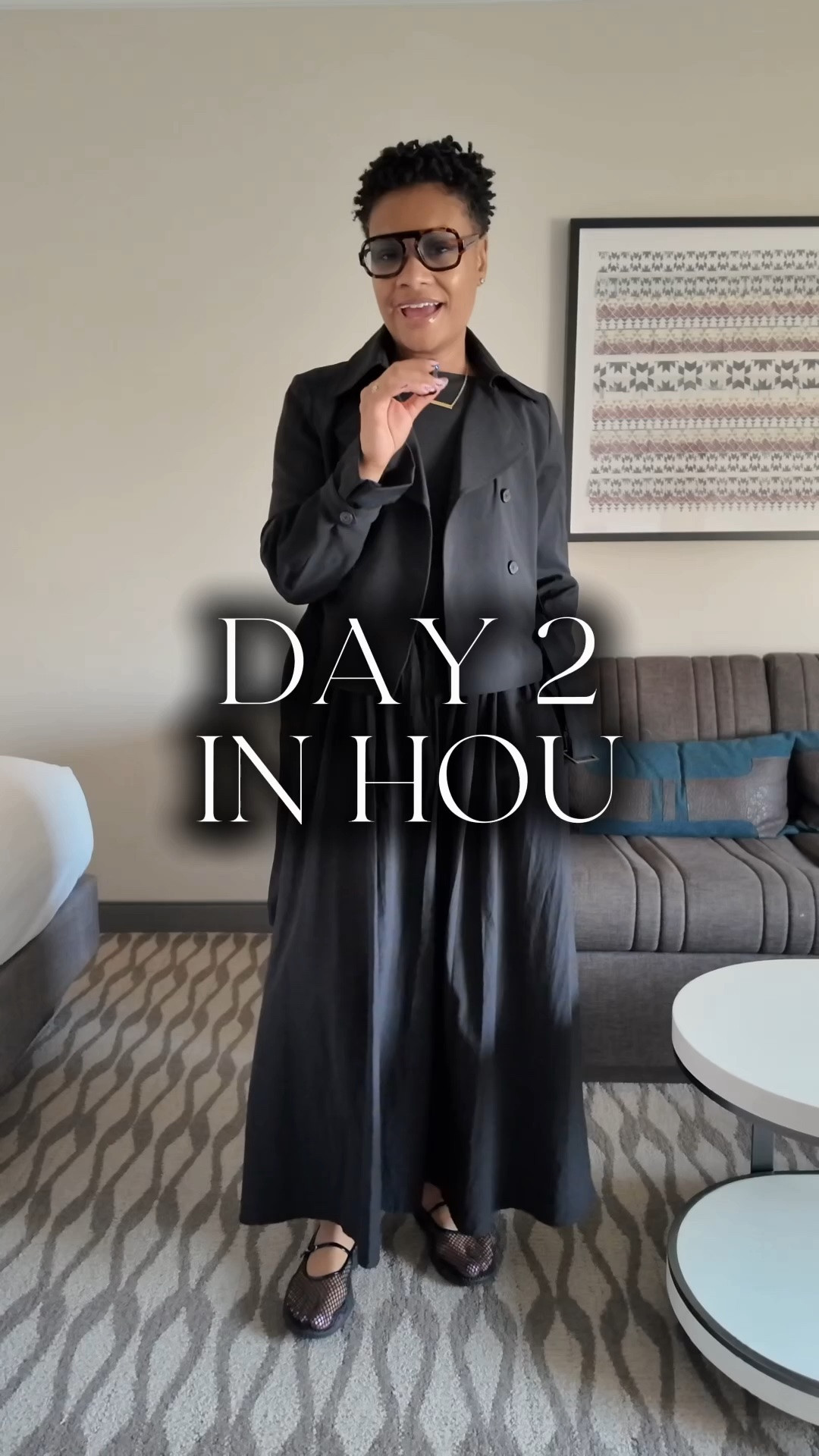 All black, but make it interesting. 🖤

I’m not usually an all-black girl, but I loved how this look came together. The key to making a monochromatic neutral feel elevated is playing with texture, layers, proportions, and accessories.

The cropped trench adds another layer, the textured midi dress creates dimension, and the mesh shoes bring in an unexpected detail.

I’ll definitely be restyling this for fall with boots and a belted trench. Shop the full look below!

Dress - size S
Jacket - size xs

#LTKdayinmylife #LTKgrwm #LTKootd