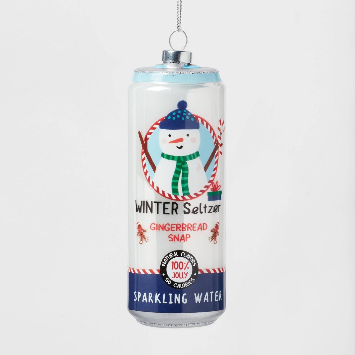 Glass 'Winter Seltzer' Sparkling Water Christmas Tree Ornament White - Wondershop™ | Target