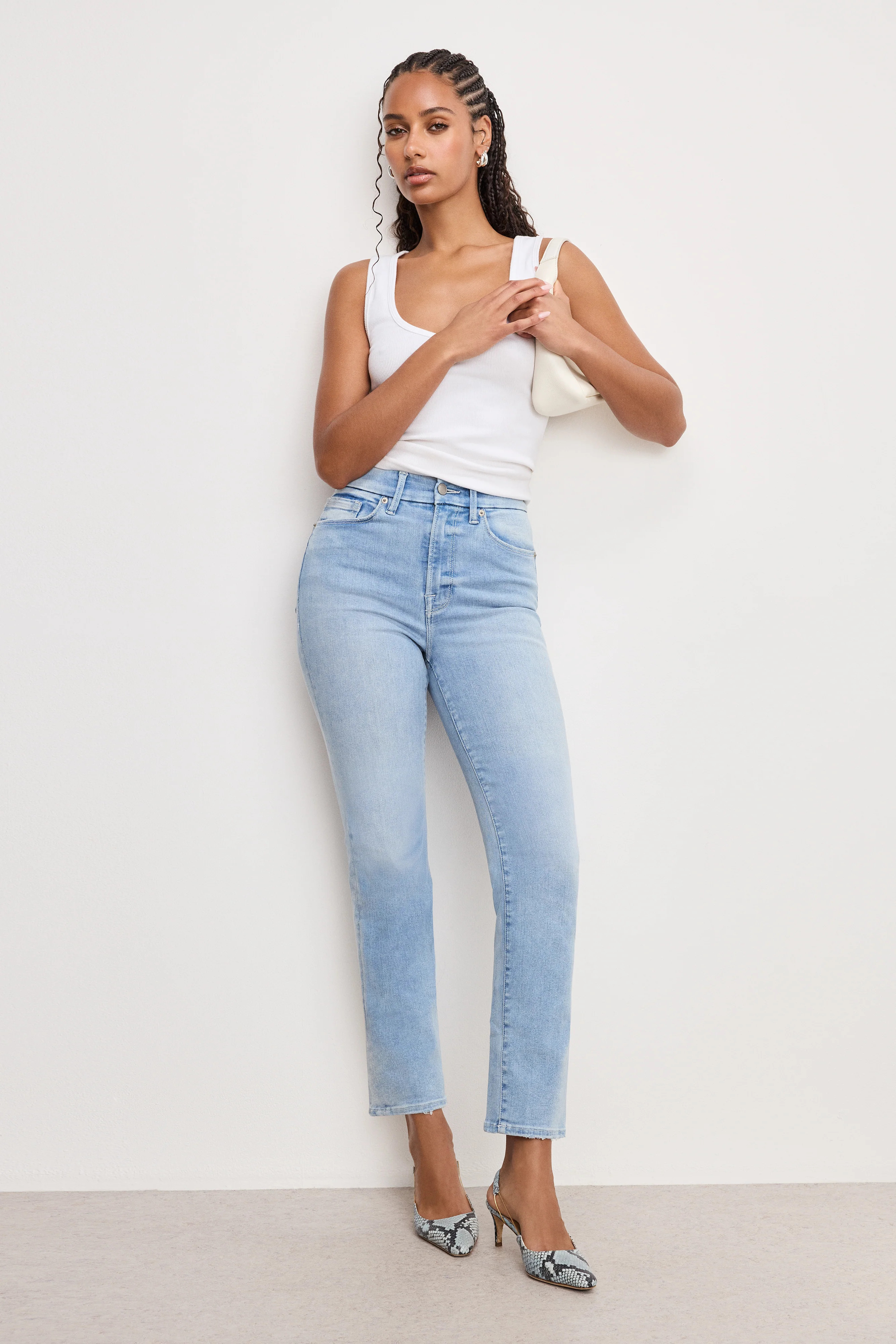 ALWAYS FITS GOOD LEGS STRAIGHT JEANS | INDIGO948 - GOOD AMERICAN | Good American
