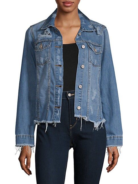 Distressed Denim Jacket | Saks Fifth Avenue OFF 5TH