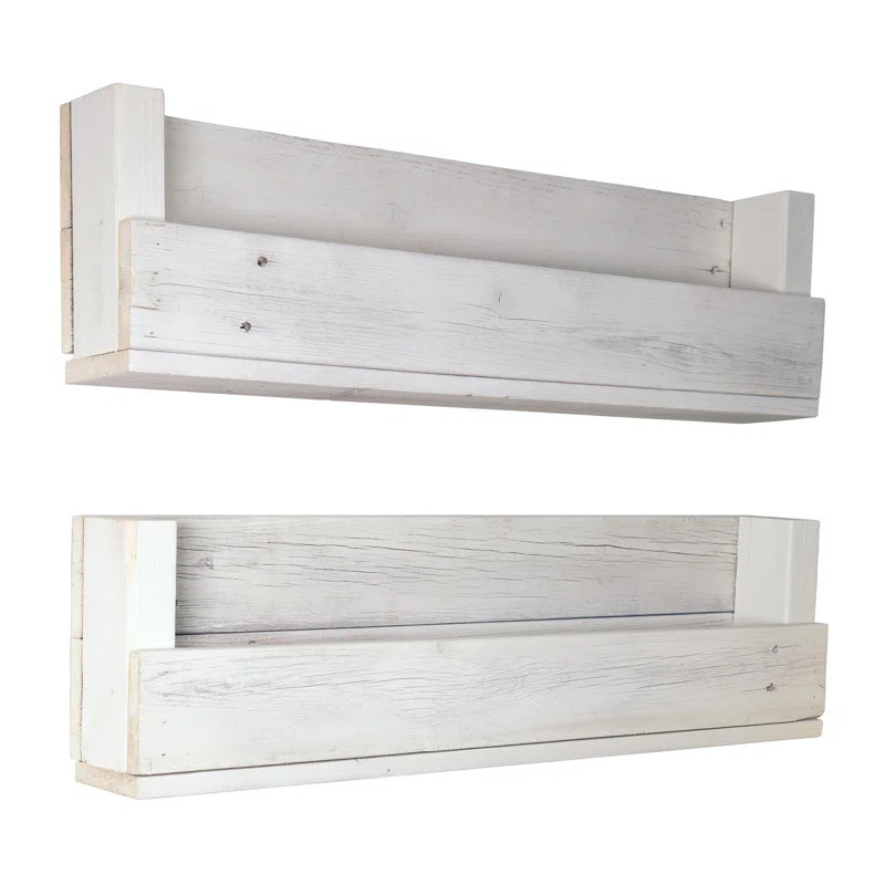 Broward Harriet Bee 8'' H X 28'' W Solid Wood Pine Chip Resistant Floating Shelf Kids Bookcase (S... | Wayfair North America