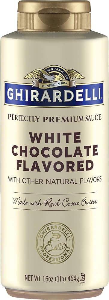 Ghirardelli White Chocolate Flavored Sauce Squeeze Bottle, 16 oz | Amazon (US)