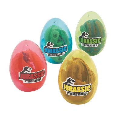 Transforming Dinosaur-Filled Plastic Easter Eggs - 12 Pc. - Party Supplies - 12 Pieces | Wayfair North America