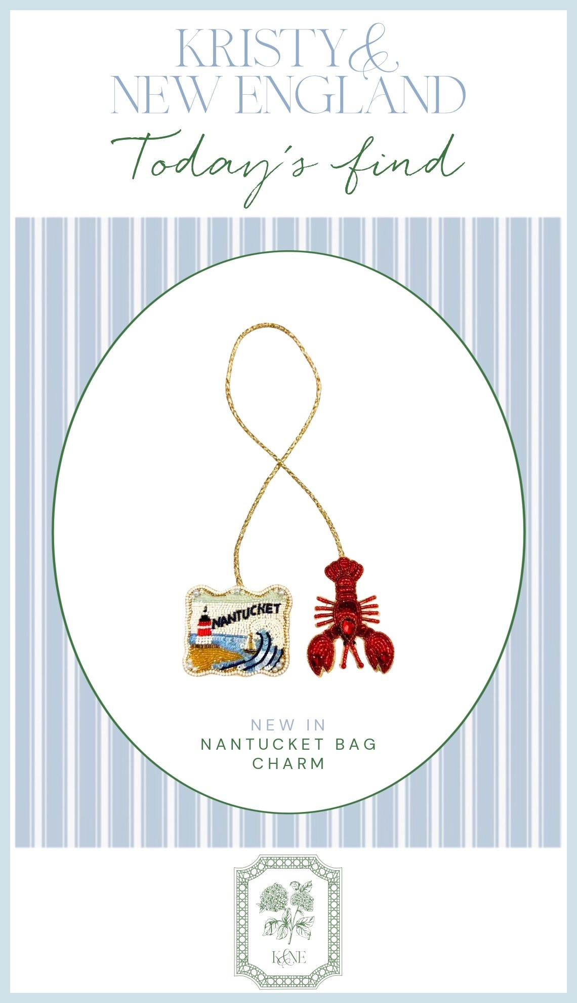 Nantucket bag charm 🫶🏻