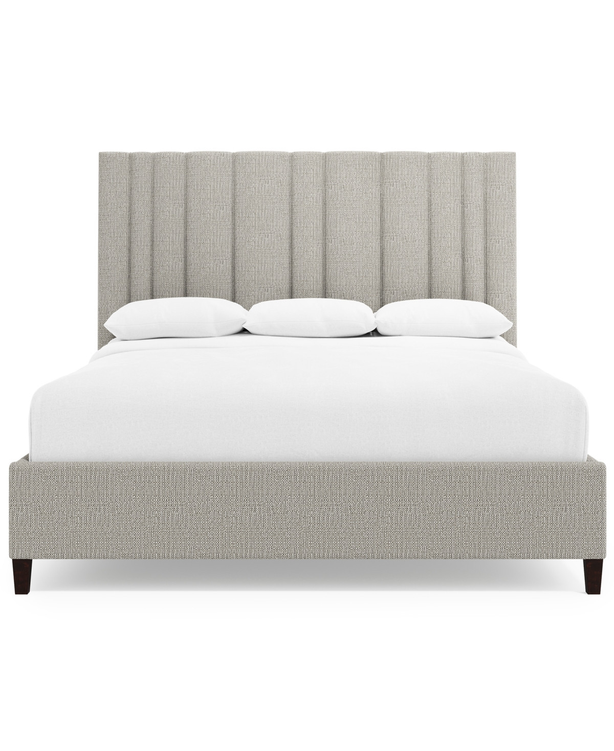 Modena California King Upholstered Bed - Beige | Macy's