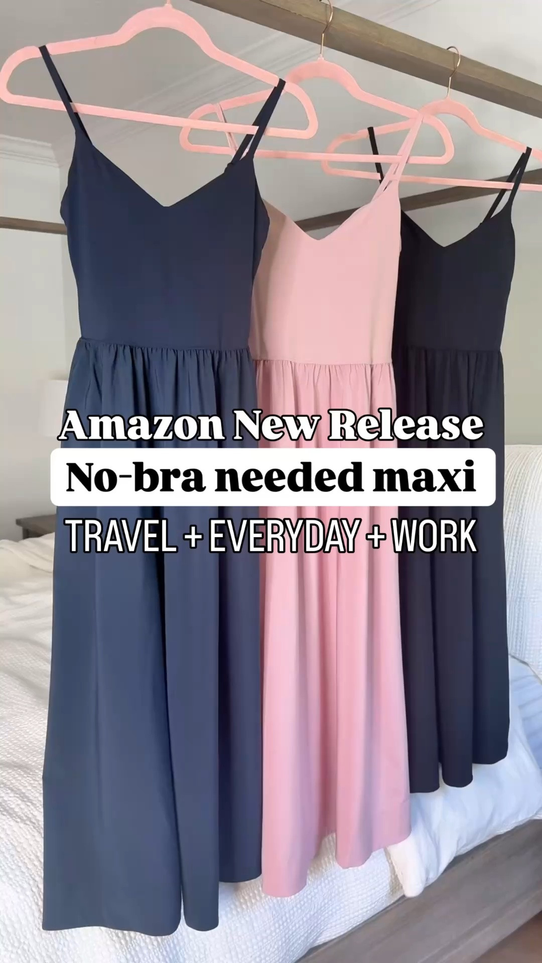New Amazon no-bra needed maxi dress. Wearing XXS - I am 5’3, 110, 32b. Has built-in shelf bra with removable cups. Has pockets and is a quick-dry fabric on bottom half. SO comfortable. Travel outfit. Airport outfit. Business casual. Teacher outfit. Summer outfit. Vacation outfit. 4th of July outfit.

#LTKootd #LTKgrwm #LTKTravel