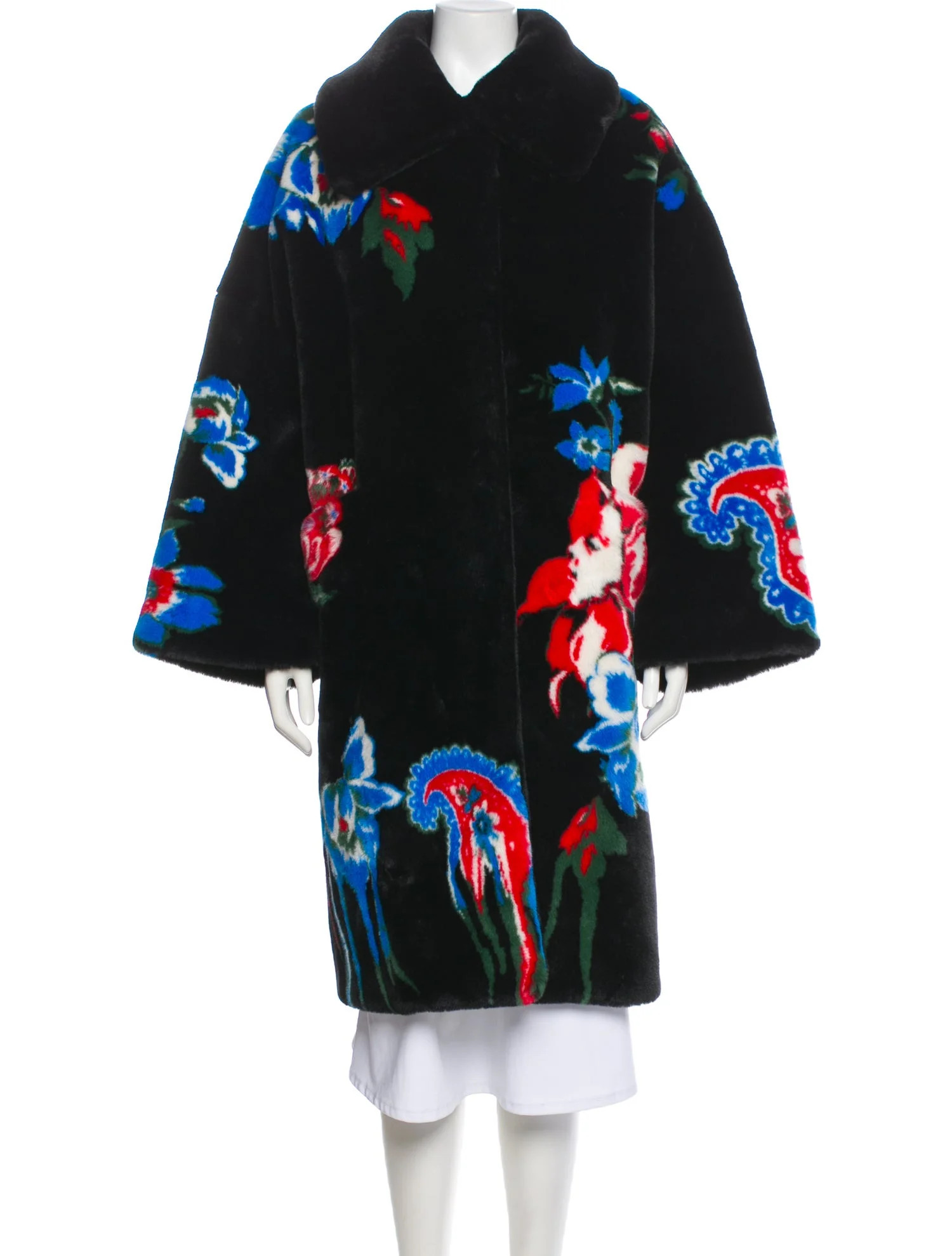 Vivetta Printed Coat - Black Coats, Clothing - WVTTA23215 | The RealReal | The RealReal