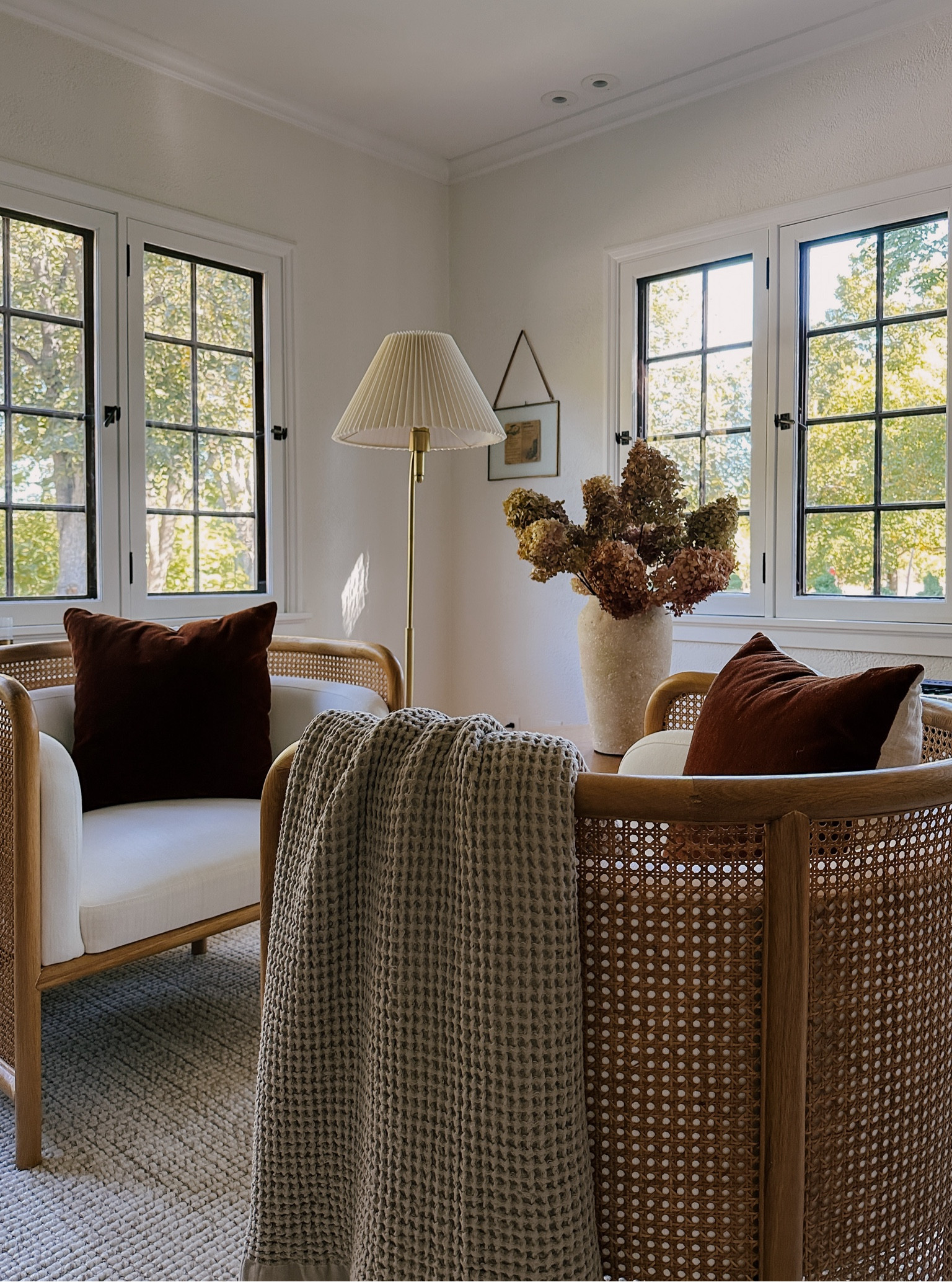 Fall in the sitting area. My faux mohair pillows are on clearance and perfect for fall/holiday! | living room refresh, autumn decor, fall decor 

#LTKSeasonal #LTKHome #LTKSaleAlert