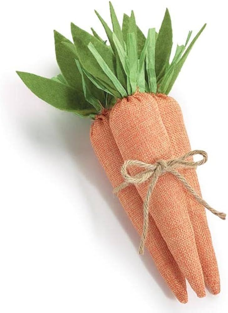 One Holiday Way Set of 3 10-Inch Orange Linen Burlap Fabric Faux Carrots w/Green Felt Stems and J... | Amazon (US)