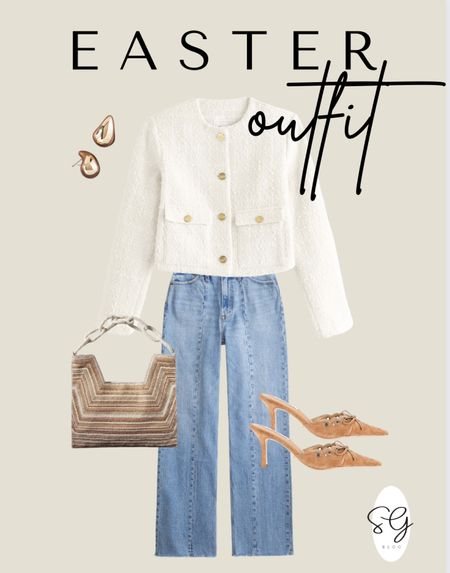 Easter outfit idea, spring outfits, lady jacket, Abercrombie sale, spring must haves, flare jeans 

#LTKSeasonal #LTKshoecrush #LTKSpringSale