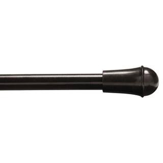 28 in. - 48 in. Single Cafe Curtain Rod in Oil Rubbed Bronze | The Home Depot