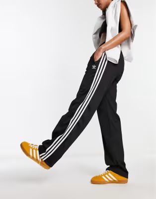 adidas Originals Adicolor firebird track pants in black | ASOS (Global)