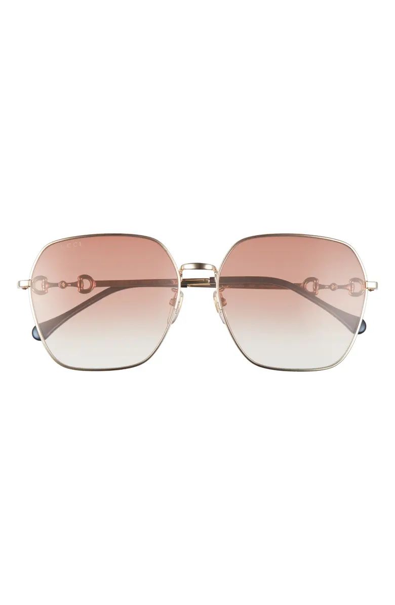 60mm Gradient Square Sunglasses | Nordstrom
