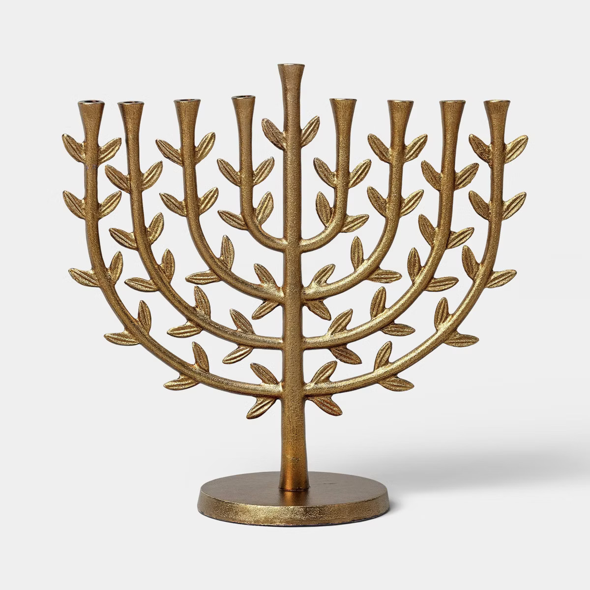 Tree of Life Menorah Metal Hanukkah Candle Holder Gold - Threshold™ | Target