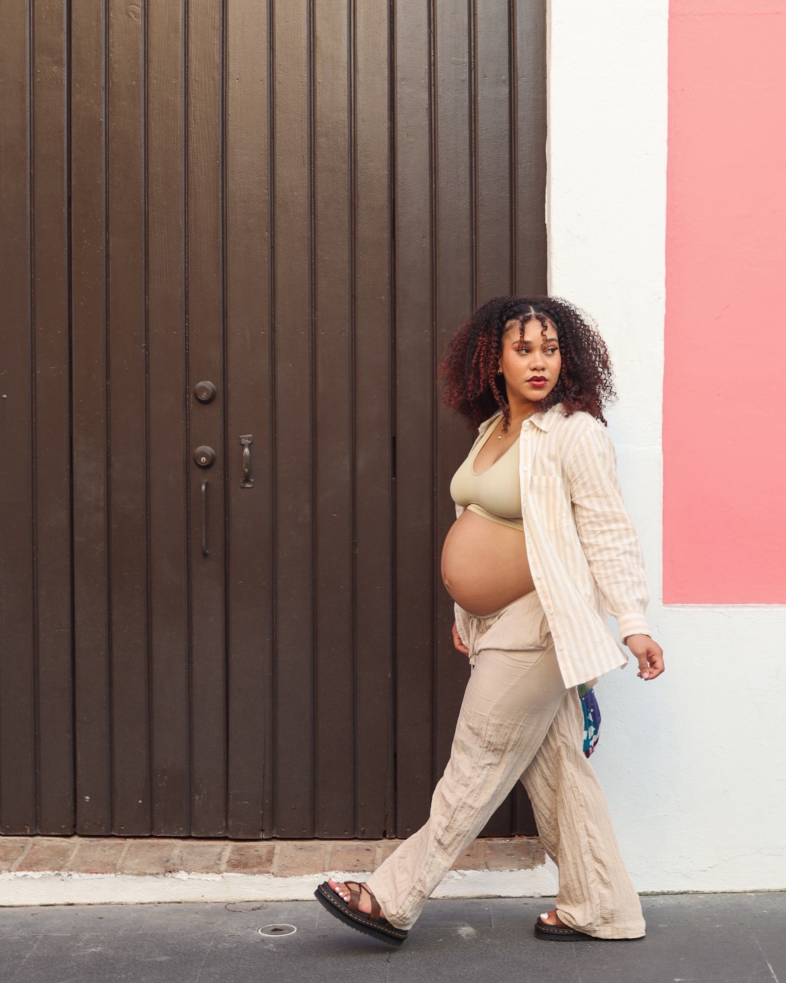 A button up & baggy pants = the perfect recipe for a cute & cozy bump look on vacay✨ 

#LTKfindsunder100 #LTKstyletip #LTKbump
