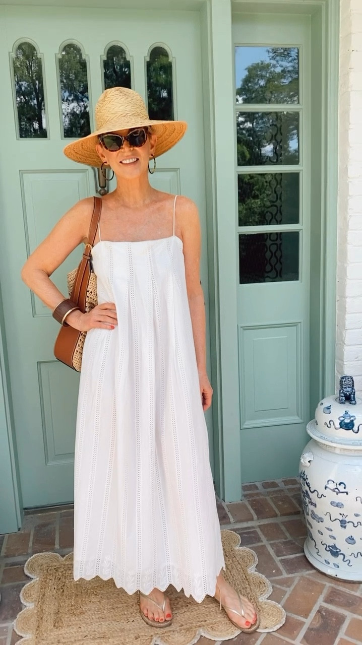 Zuma Dress in White Vine Eyelet curated on LTK