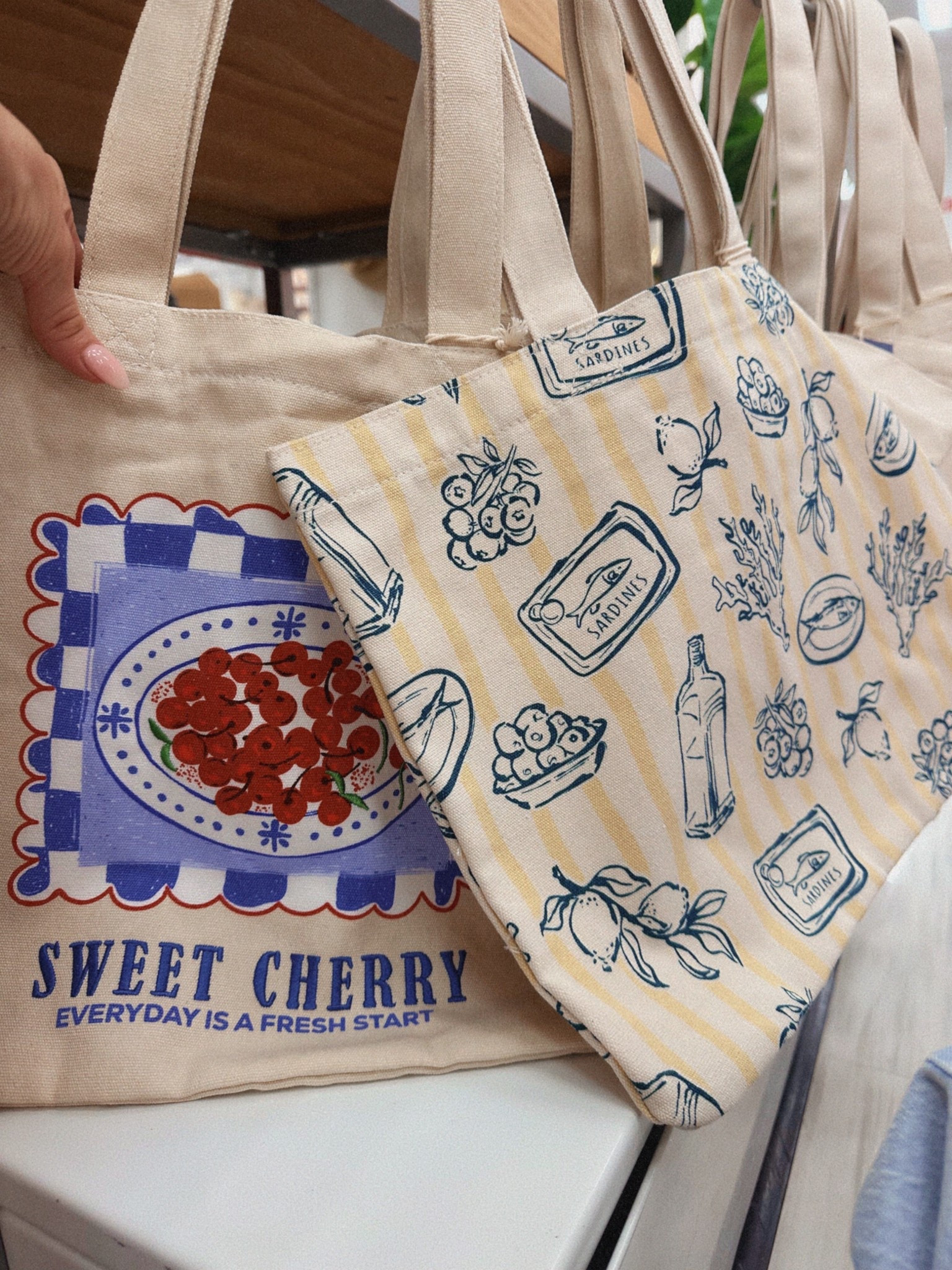 The cutest tote bags for spring/summer! $15!!