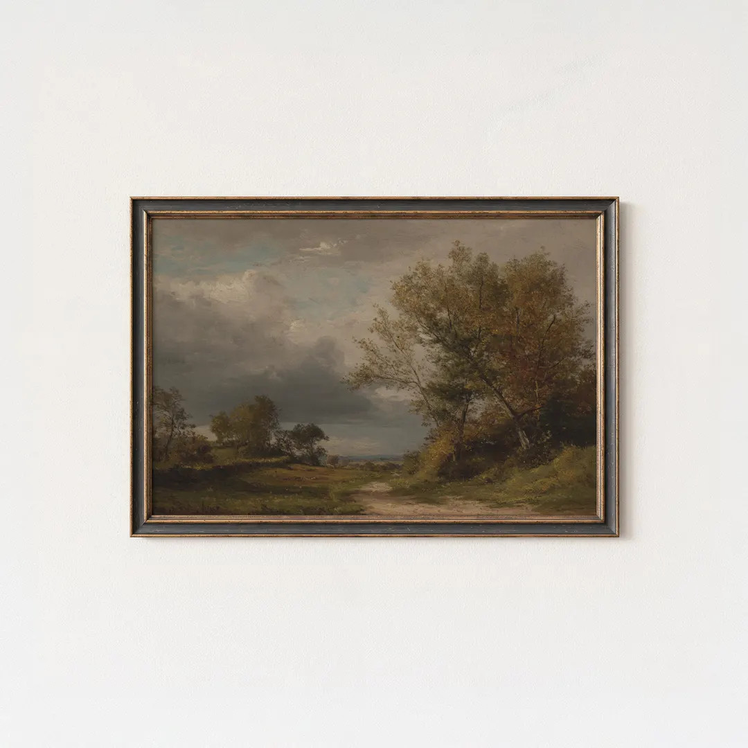 Vintage Landscape Art Print: Autumn Pathway (Digital Download) | Etsy (US)