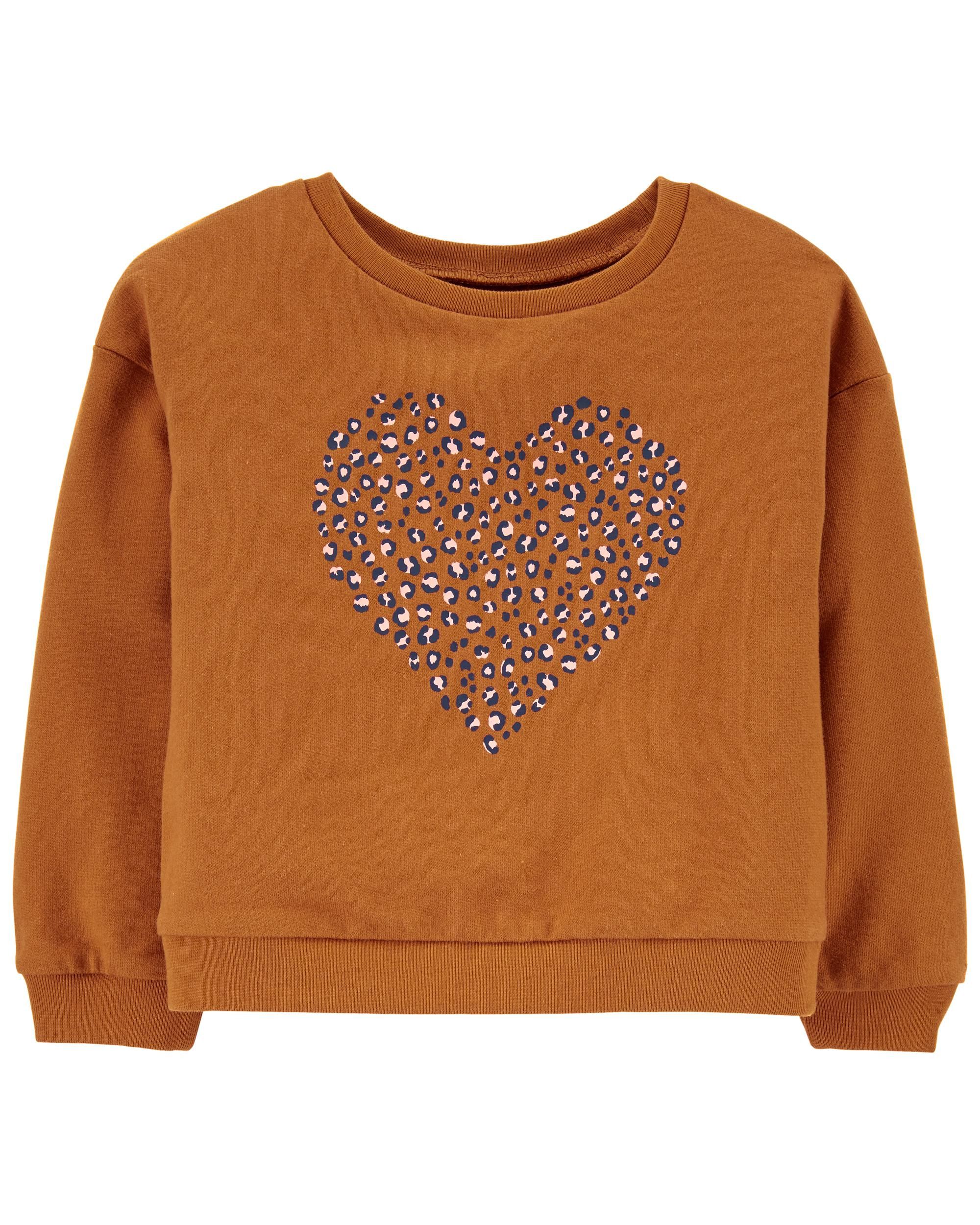 Leopard Heart Sweatshirt | Carter's