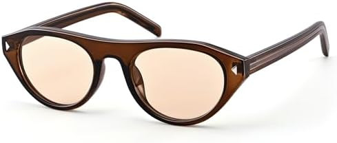 AZorb Retro Small Oval Cat Eye Sunglasses for Women Men, Narrow Vintage Flat Top Sun Glasses with... | Amazon (US)
